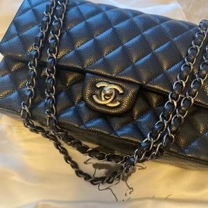 Chanel Bag with Gun Metal Hardware